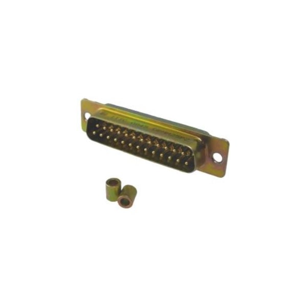DSUB 25M PCB STR G50 ZINC